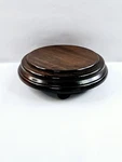 9 1/4" Oriental Brown Wooden Footed Pedestal Stand For Plant/jar/vase/fish Bowl. Fixed Price $76.67.