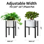 Adjustable Stand Indoor Outdoor Modern Large Planter Holder. Fixed Price $12.95.
