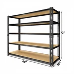 5-TIER Heavy Duty Metal Shelving Unit Adjustable Garage Shelves Utility Rack. Fixed Price $69.99.