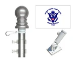 Coast Guard 3'X5' Polyester & Spinner Flagpole Set W/adjustable Bracket. Fixed Price $39.00.