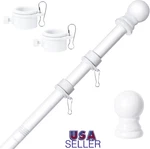 6FT Flag Pole Tangle Free Stainless Steel Durable Rust Wind Resist Metal.... Fixed Price $13.99.
