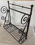 Vintage Foldable Iron Metal Wall Shelf, Bakers Rack, Plant Stand Or Hang. Fixed Price $79.00.