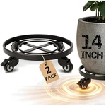 Rolling Plant Stand Dolly Iron Wheeled 2 Pack. Fixed Price $80.79.