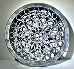 14.5" Diameter Wheel Rolling Plant Stand Caddy Silver Plastic. Fixed Price $19.95.