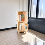 Wooden 360?? Rotating Bookcase Freestanding 2 Tiers Small Bookshelf Display Rack. Fixed Price $81.14.