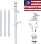 American With Pole,flag Poles Kit For 3 X 5 Flags Holder,including 100%. Fixed Price $27.68.