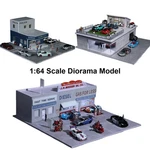 Diorama 1/64 Car Garage Model Led Light Parking Lot Scene Die-cast Automotive Us. Fixed Price $42.99.