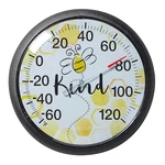 Taylor Bee Kind Indoor Outdoor Dial Thermometer, Easy To Read Wall Decor For Pat. Fixed Price $25.99.