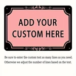 2D 1PC 8*12IN Custom Text Iron Metal Wall Sign Colors Hang Home Office Garden. Fixed Price $16.71.