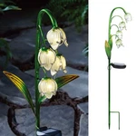 Vcuteka Solar Garden Decor Stake Outdoor Light Glass Flower For Yard La.... Fixed Price $44.69.