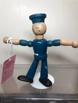 4.5 Antique Vintage Jaymar Wooden Figure Navy Sailor Man Adjustable Doll #cc. Fixed Price $24.95.