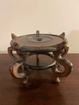 Vintage 1960'S Rosewood Hand Carved 5 Legs Round Riser Vase Plant Stand Display. Fixed Price $86.99.