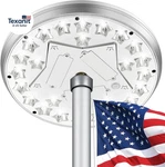 Flag Pole Solar Powered, High-lumen 25 Bright Led Light, Up To. Fixed Price $54.35.