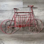 Metal Bicycle Wall Planter Bike Basket With Hooks Vintage Porch Rustic. Fixed Price $40.00.
