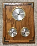 Bulova Wall Mount Weather Station 12" X 16" Hygrometer Thermometer & Barometer. Fixed Price $28.95.