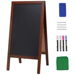 40" Double Sided Wood A-frame Sidewalk Chalkboard Menu Display Easel Signs. Fixed Price $43.69.