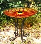 Solar Glass Bird Bath W/stand-various Styles Garden Decoration Yard Display. Fixed Price $87.79.