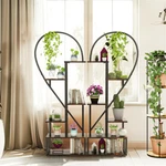 2-PACK Half Heart Shape Stand Heavy Duty Planter Rack For Home Office Deco. Fixed Price $49.93.