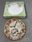 Springfield Clock Thermometer Seashell Ocean Nautical Polystone Indoor Outdoor. Fixed Price $74.99.