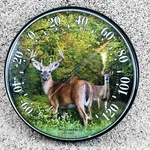 Acurite Wall Thermometer 12.5 Inch Deer Indoor Outdoor Decorative Garden Yard. Fixed Price $29.90.