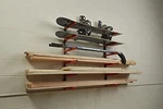 Wood Organizer Lumber Storage Rack Wall Mount With 6-LEVEL Indoor & Outdoor Use. Fixed Price $66.83.