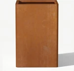 24" Corten Steel Tall Planter Heavy-duty Outdoor Flower Pot For Garden & Patio. Fixed Price $116.99.