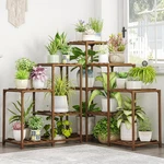 Bamworld Plant Stand Indoor Outdoor Corner Shelf 5-TIER 11 Potted Flower. Fixed Price $42.74.