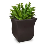 Mayne Valencia 16X16" Square Modern Plastic Planter In Espresso. Fixed Price $106.22.