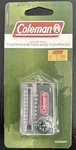 Coleman Zipper Pull Thermometer & Compass 2009 Model #2000004523 Nip. Fixed Price $10.00.