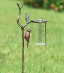 Spi Home 34144 Woodpecker Rain Gauge Watcher Garden Stake Large Wide Mouth Glass. Fixed Price $99.00.