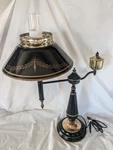 French Bouillotte Bronze Black Tole Table Desk Lamp Colonial Farmhouse Antique. Fixed Price $122.95.