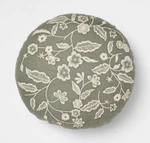 Threshold Studio Mcgee 14 Round Pillow Embroidered Floral New. Fixed Price $35.00.