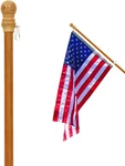 Twc 56" Pine Wooden House - For Sleeve Flags. Fixed Price $23.88.