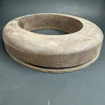 Antique Unmarked Wood Block Millinery Hatters Brim Mold Form 937 1/4. Fixed Price $69.99.