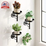 Dellan Wall Holder, 3 Pack Metal Planters Stand Hanging Shelves For. Fixed Price $51.41.
