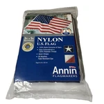 Annin 3' X 5' Flag All-weather Nylon With Embroidered Stars Made Usa. Fixed Price $24.99.
