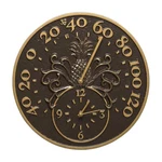Whitehall Products 01793 Pineapple Thermometer Clock Combo French Bronze. Fixed Price $138.33.