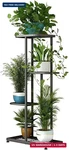 Linzinar Plant Stand Indoor Outdoor Corner 4 Tier Metal Shelf Patio. Fixed Price $28.67.
