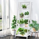 Costway 4-TIER Ladder Bookshelf Bookcase Display Plant Leaning White. Fixed Price $80.99.