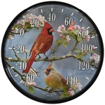 Chaney Instruments Acurite 01597 12.5-INCH Wall Thermometer, Cardinals. Fixed Price $32.89.