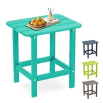Aoodor Adirondack Side Table Hdpe End Rectangular Outdoor For Patio Garden. Fixed Price $34.99.