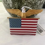 Hallmark Ornament - American Flag With Golden Eagle Brand New. Fixed Price $9.99.