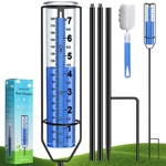 Wantelfor Rain OUTDOOR,7" Large Plastic Gauges Outdoors Best Blue. Fixed Price $24.53.