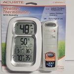 Acurite Wireless Weather Thermometer With Humidity Indoor/outdoor New Sealed. Fixed Price $22.00.