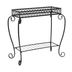 Mainstays Traditional 2-TIER Plant Stand, 26" X 13" W H. Fixed Price $38.84.