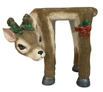 Vintage Resin Reindeer Plant Stand Christmas Poinsettia Holidays 11.5. Fixed Price $55.98.