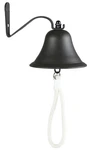 Upstreet's Outdoor & Indoor Dinner - Large Cast Iron Bell, Ideal Black. Fixed Price $35.46.