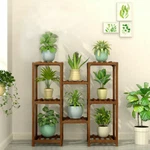 Upgraded All Types Multi Tier Plant Stand Wood Garden Shelf Herb Flower Holder. Fixed Price $33.99.