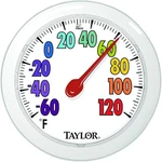 Taylor 5631 Colortrack Dial Outdoor Wall Thermometer, 6". Fixed Price $24.85.