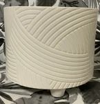 Sagebrook Swirl Footed Planter, White 8. Fixed Price $43.25.